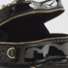 Svart hjärtformad crossbody-väska