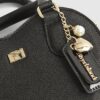 Svart hjärtformad crossbody-väska