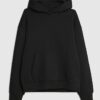 Svart hoodie i oversized-modell Svart hoodie i oversized-modell
