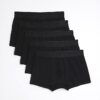 Svart Jacquard Waistband 5-pack boxershorts
