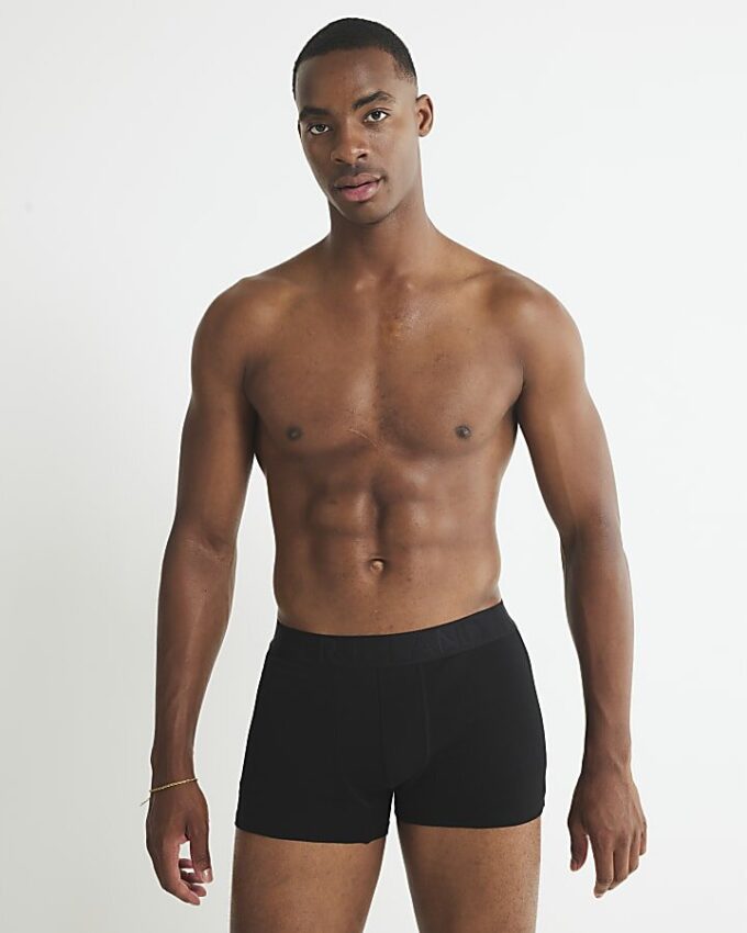 Svart Jacquard Waistband 5-pack boxershorts