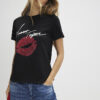 Svart L’amour Lips T-shirt