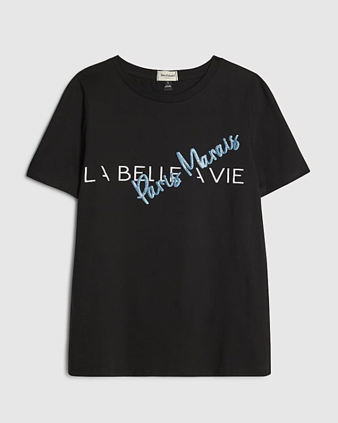 Svart La Belle Vie-T-shirt