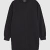 Svart långärmad sweatshirtklänning