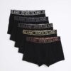 Svart metallic RI-paket med 5 boxershorts