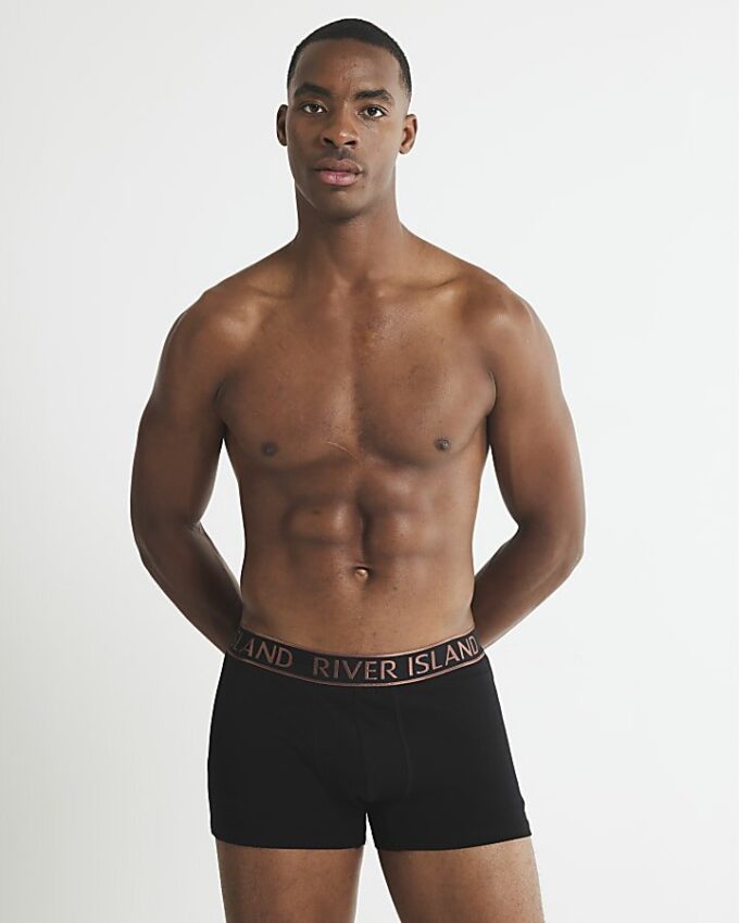 Svart metallic RI-paket med 5 boxershorts