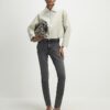 Svart midhög Sculpt Skinny Jeans