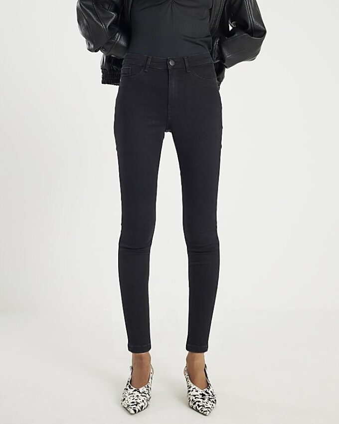 Svart midhög Sculpt Skinny Jeans Svart midhög Sculpt Skinny Jeans