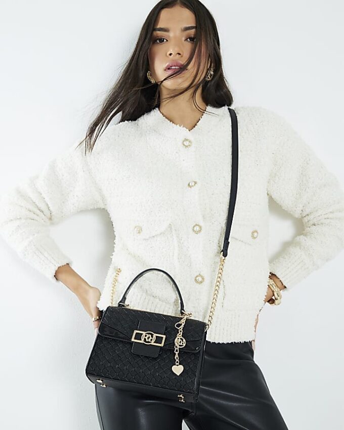 Svart mini crossbody-väska