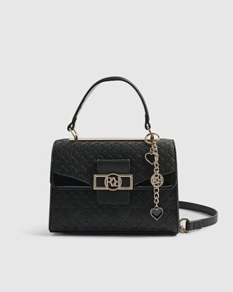 Svart mini crossbody-väska