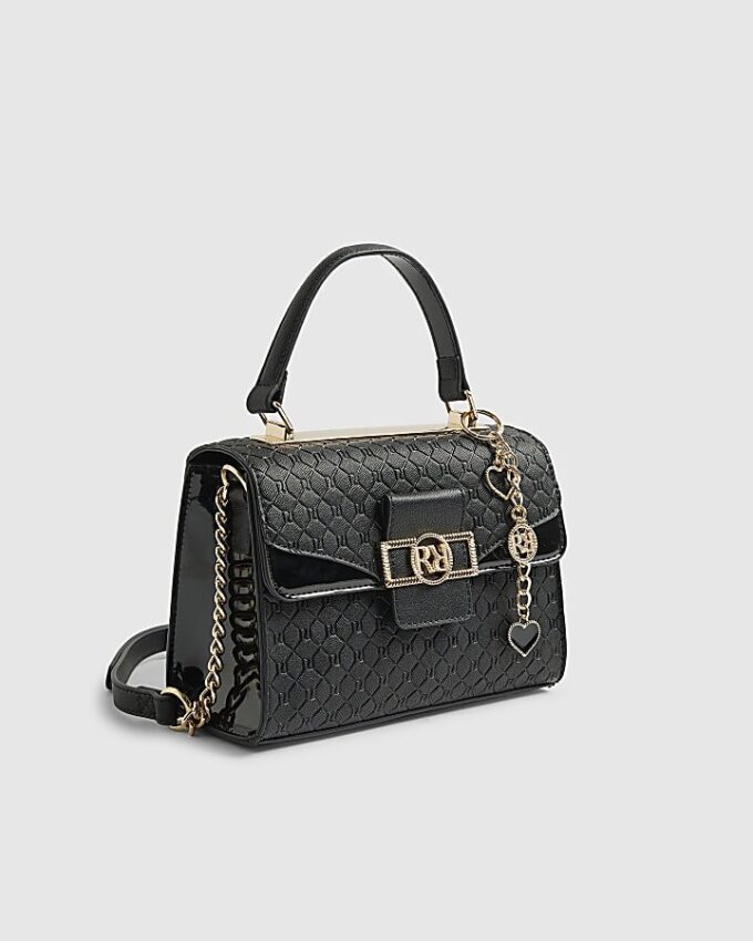 Svart mini crossbody-väska