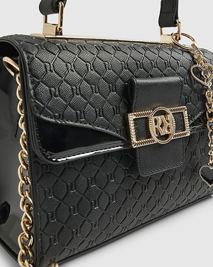 Svart mini crossbody-väska