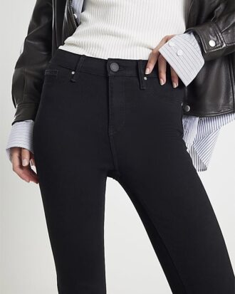 Svart Molly Mid Rise Sculpt Skinny Jeans Svart Molly Mid Rise Sculpt Skinny Jeans