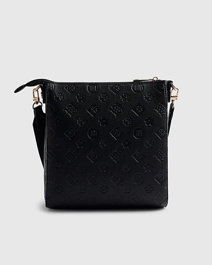 Svart monogram-messengerbag-paket