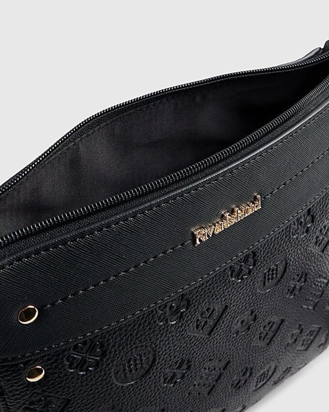 Svart monogram-messengerbag-paket