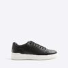 Svart monogrampanel sneakers