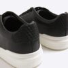 Svart monogrampanel sneakers