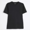 Svart muskelpassad kortärmad T-shirt Svart muskelpassad kortärmad T-shirt