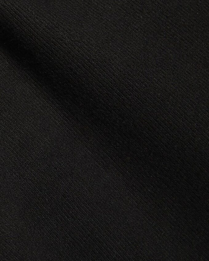 Svart mysig sweatshirt med whipstitch