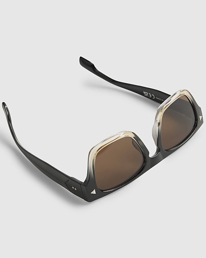 Svart ombré Wayfarer-solglasögon