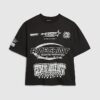 Svart oversized Ame Saint-T-shirt