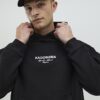 Svart oversized hoodie med Kagoshima Dragon-tryck