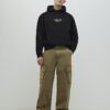 Svart oversized hoodie med Kagoshima Dragon-tryck