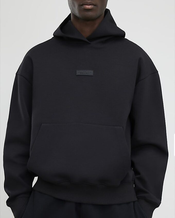 Svart oversized Luminis-hoodie Svart oversized Luminis-hoodie