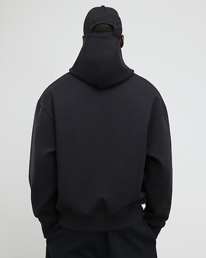 Svart oversized Luminis-hoodie Svart oversized Luminis-hoodie