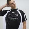 Svart oversized Montprix fotbollströja