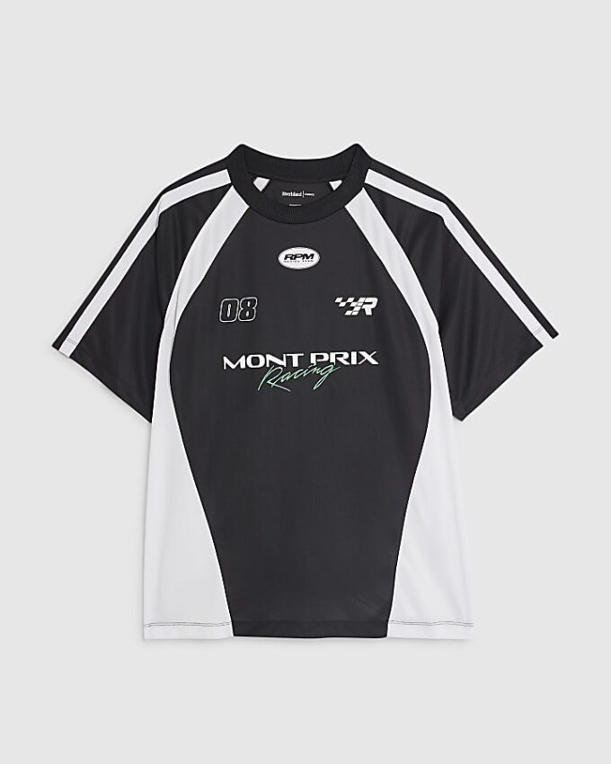 Svart oversized Montprix fotbollströja