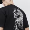 Svart oversized-passad japansk T-shirt-set