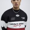 Svart oversized-passad Mont Prix-tröja