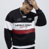 Svart oversized-passad Mont Prix-tröja