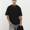 Svart oversized-passform, 2-pack T-shirt