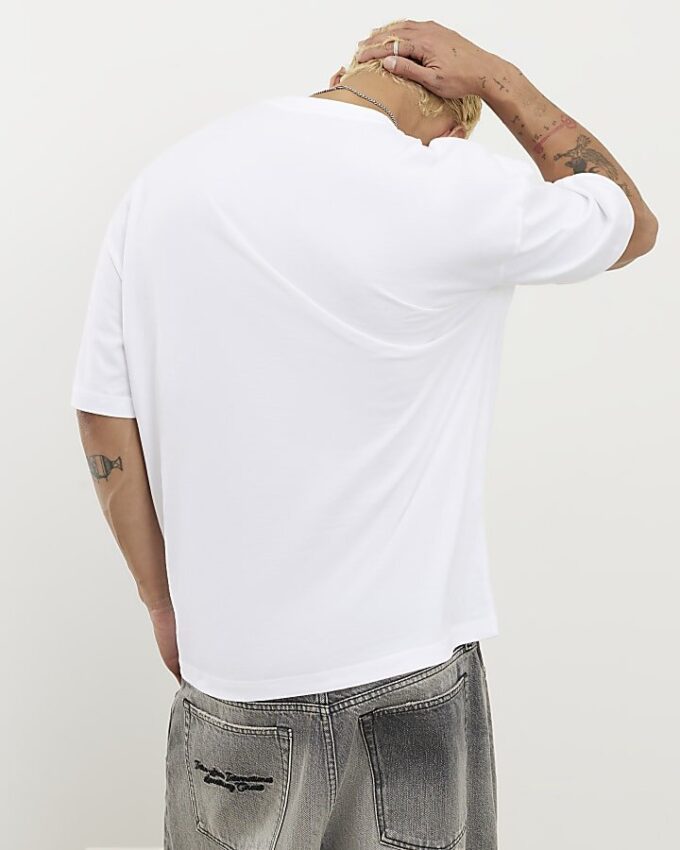 Svart oversized-passform, 2-pack T-shirt