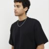 Svart oversized-passform, 3-pack T-shirts