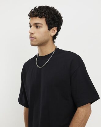 Svart oversized-passform, 3-pack T-shirts
