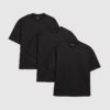 Svart oversized-passform, 3-pack T-shirts