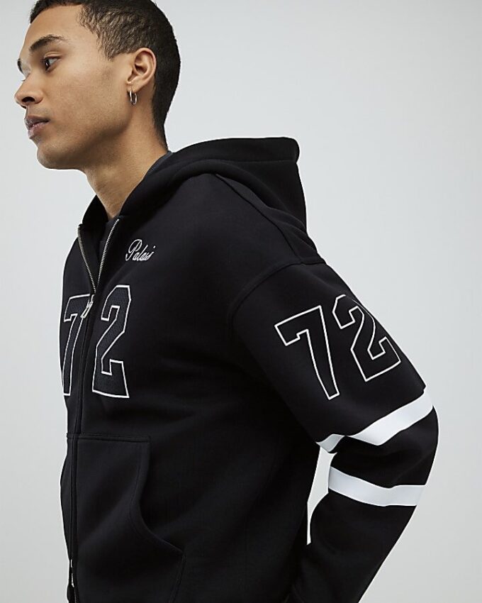 Svart oversized-passform 72 Palais Hoodie Svart oversized-passform 72 Palais Hoodie