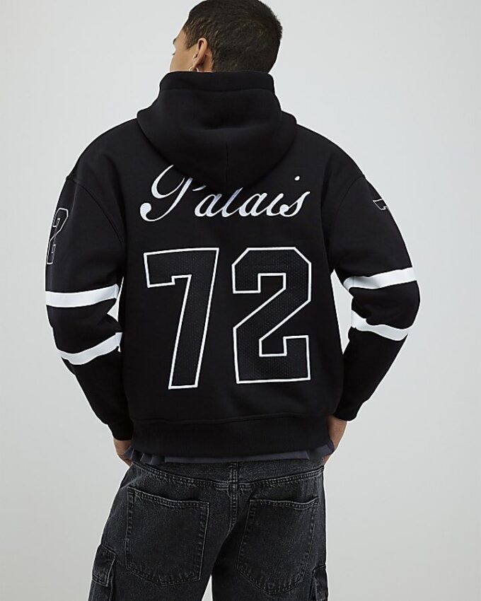 Svart oversized-passform 72 Palais Hoodie Svart oversized-passform 72 Palais Hoodie