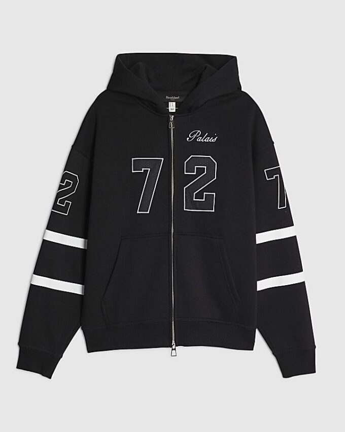 Svart oversized-passform 72 Palais Hoodie Svart oversized-passform 72 Palais Hoodie