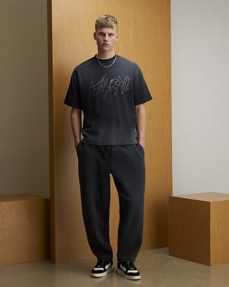 Svart oversized-passform Athletisme T-shirt