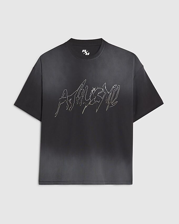Svart oversized-passform Athletisme T-shirt