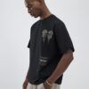 Svart oversized-passformad Honshu Beasty T-shirt