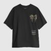 Svart oversized-passformad Honshu Beasty T-shirt