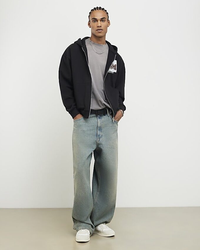 Svart oversized-passformad hoodie från Autre Studios