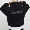 Svart oversized-passformad Sanctuaire-hoodie i filt