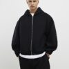 Svart oversized-passformad Sanctuaire-hoodie i filt