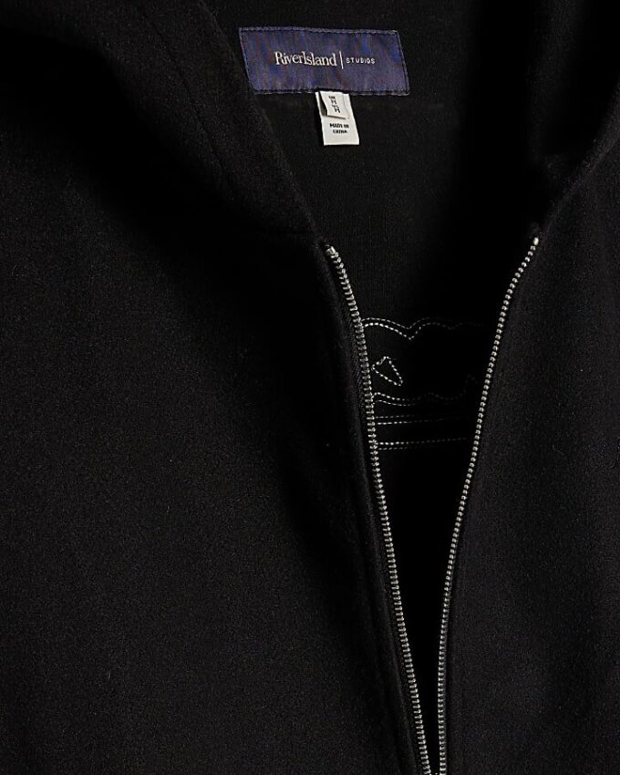 Svart oversized-passformad Sanctuaire-hoodie i filt